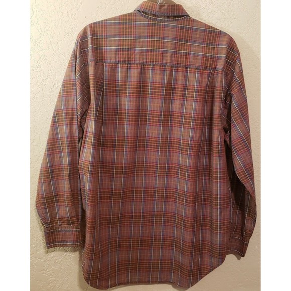 Austin Reed London Men’s Long-Sleeve Button Down Plaid Shirt Sz Medium - Picture 6 of 8